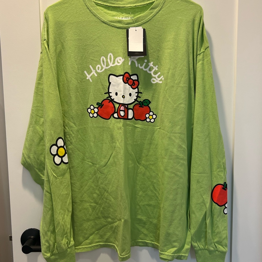 Hello Kitty Lime Green Long Sleeve Tee